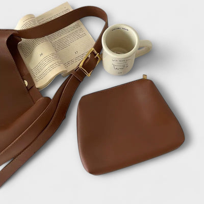 Flint - Elegante bolso bandolera de piel