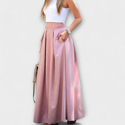 Tzafira – Falda larga elegante de cintura alta