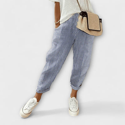 Sanne - Pantalones de rayas cómodos