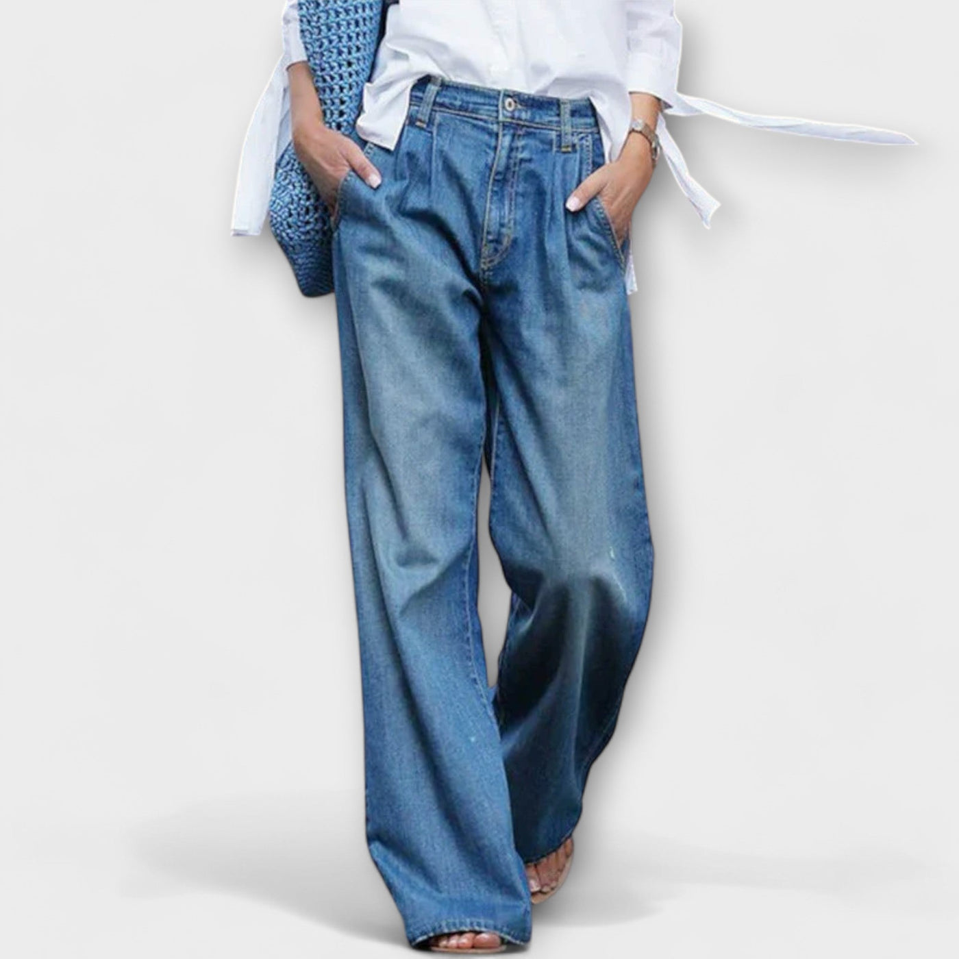 Ava - Jeans de alta calidad con pierna recta