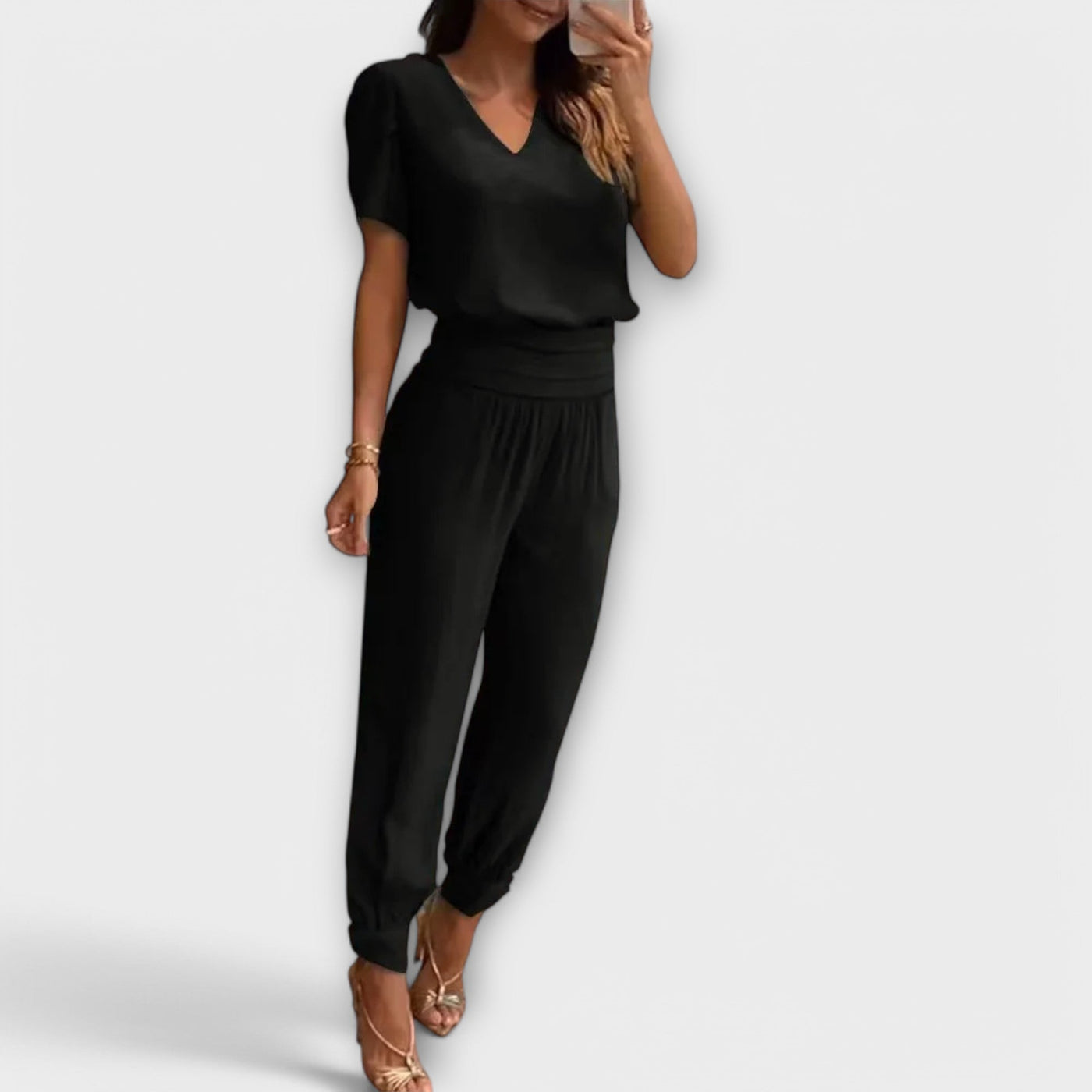 Irmelin – Elegante conjunto con top y pantalón