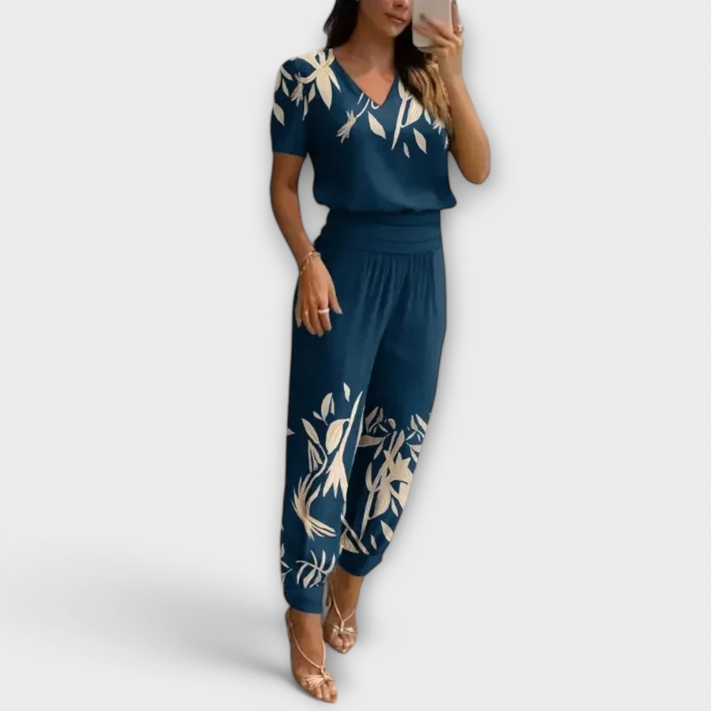 Irmelin – Elegante conjunto con top y pantalón
