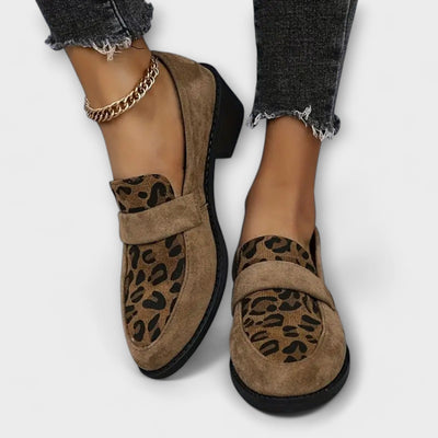 Karla - Zapatos femeninos elegantes con estampado de leopardo