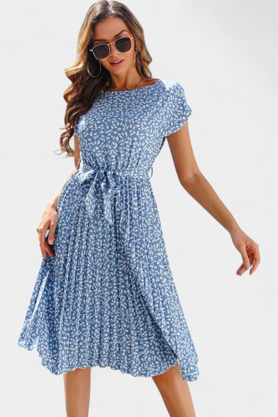 Galilea Vestido Midi Floral de Inspiración Campestre
