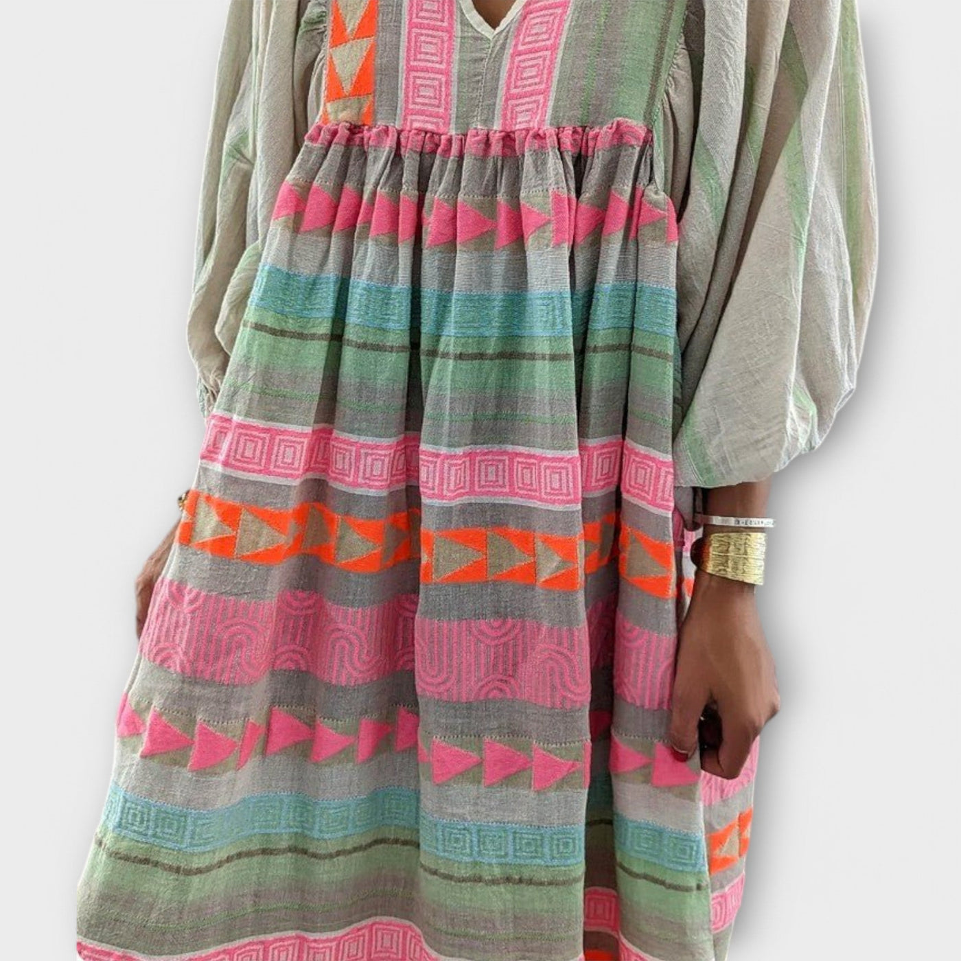 Vestido suelto vibrante Hermine
