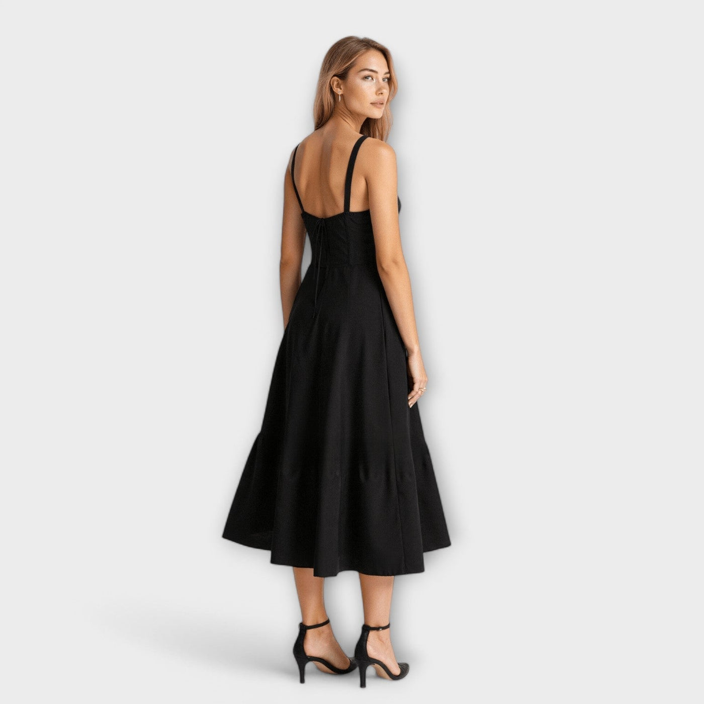 Kiana - Vestido midi cinturón
