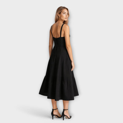 Kiana - Vestido midi cinturón