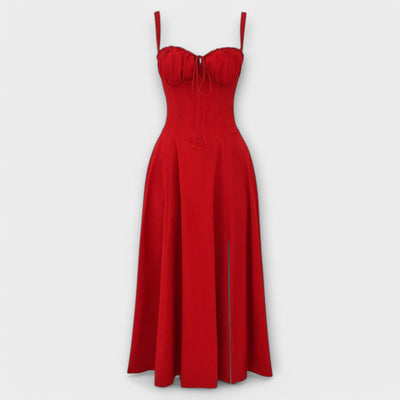 Kiana - Vestido midi cinturón