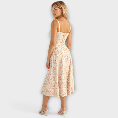 Kiana - Vestido midi cinturón