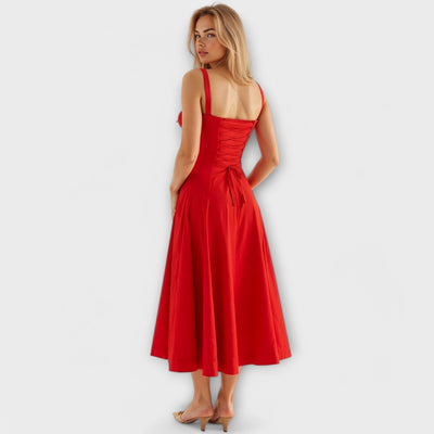 Kiana - Vestido midi cinturón