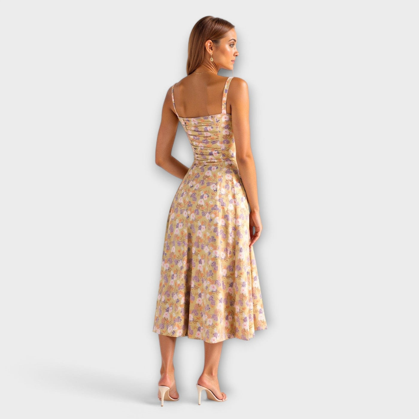 Kiana - Vestido midi cinturón