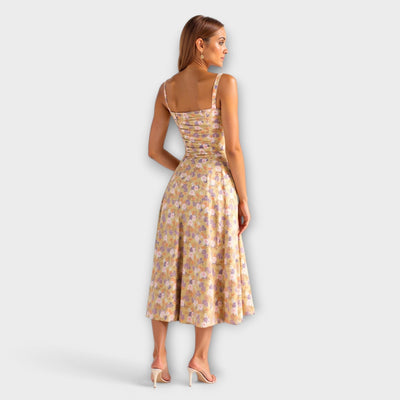 Kiana - Vestido midi cinturón