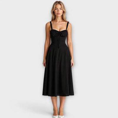 Kiana - Vestido midi cinturón