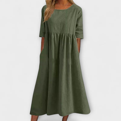 Anja - Vestido largo que cubre el abdomen